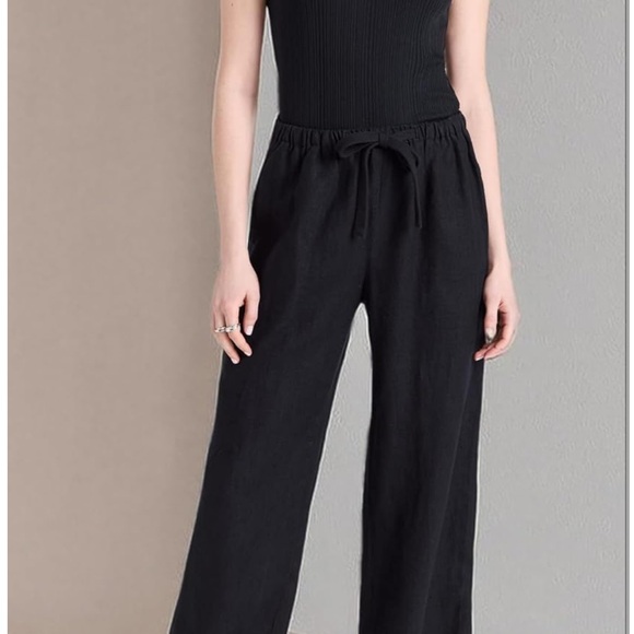 Vince Black Linen Pants - Picture 9 of 14